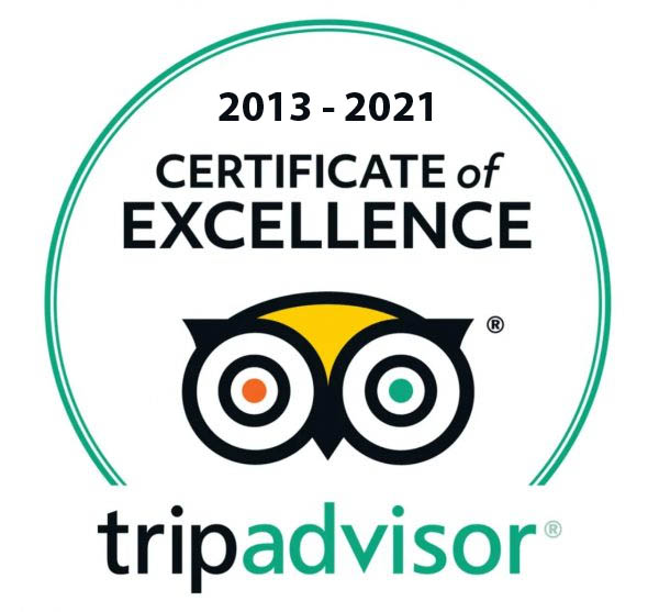 Vertoris Pizza Trip Advisor Certificate of Excellence